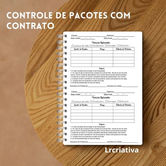 Caderno Contrato e Pacotes de Procedimentos Estéticos