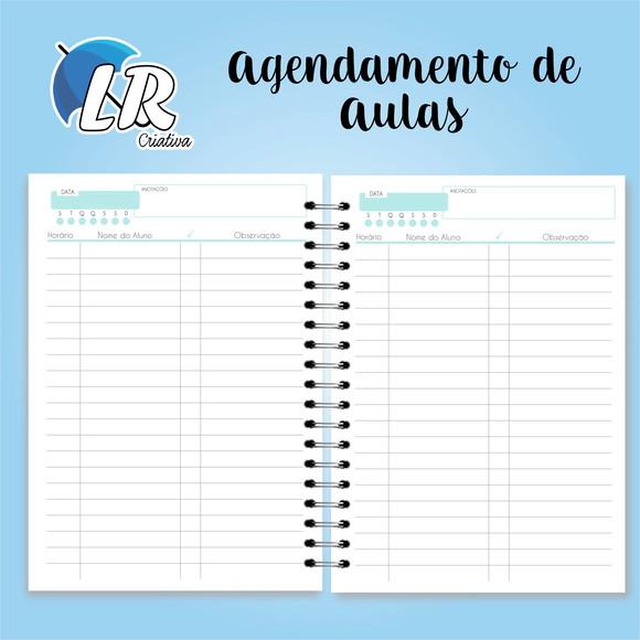 Caderno de agendamento de aulas
