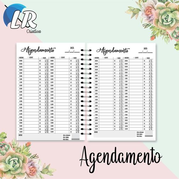 Caderno de Agendamento para Salão