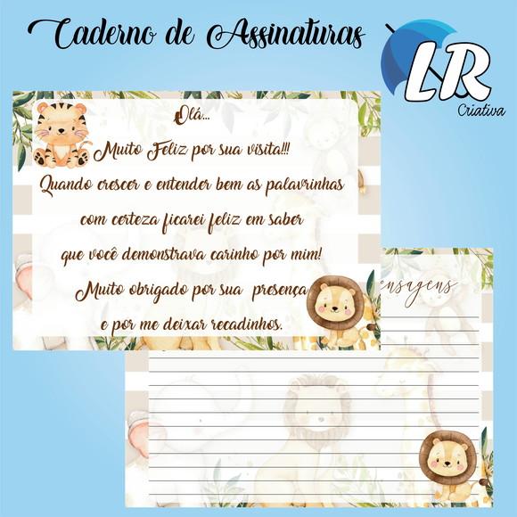 Caderno de Assinaturas Safari