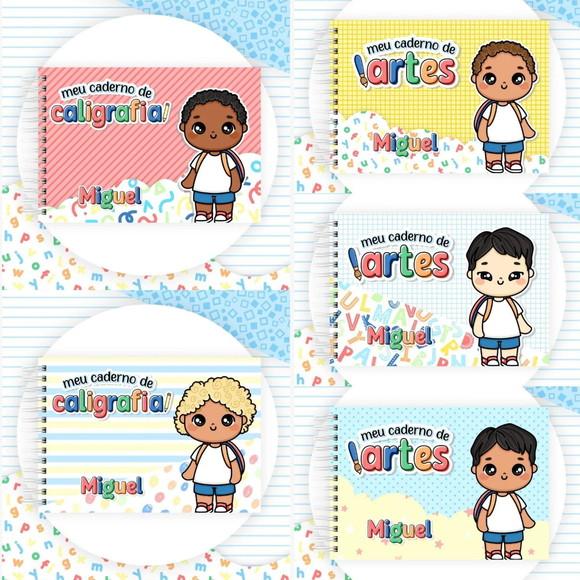 Caderno de Caligrafia Personalizado