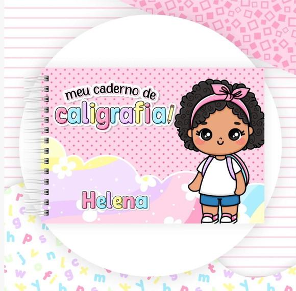Caderno de Caligrafia Personalizado