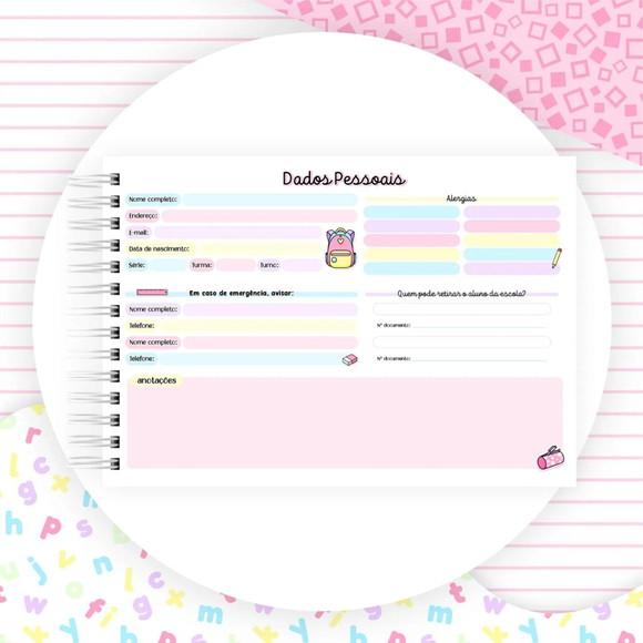 Caderno de Caligrafia Personalizado Menina