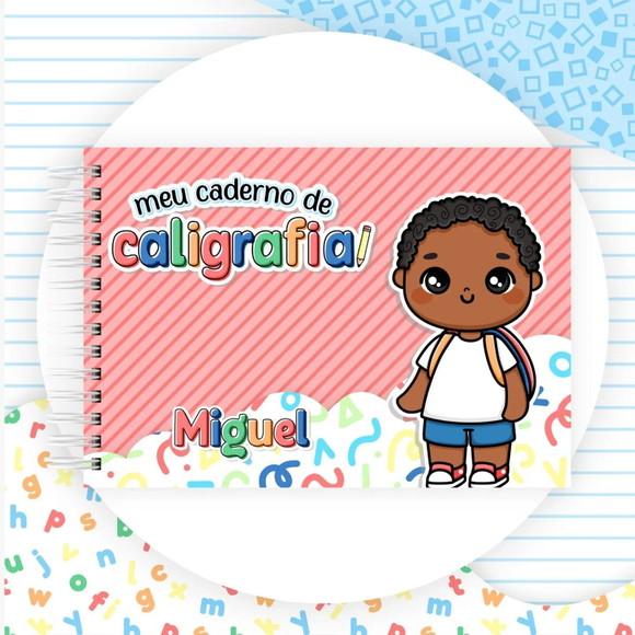Caderno de Caligrafia Personalizado Menino