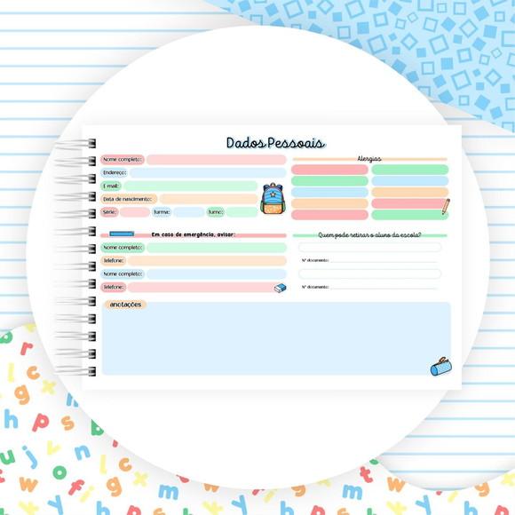 Caderno de Caligrafia Personalizado Menino
