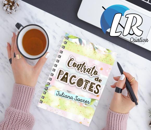 Caderno de contrato de pacote
