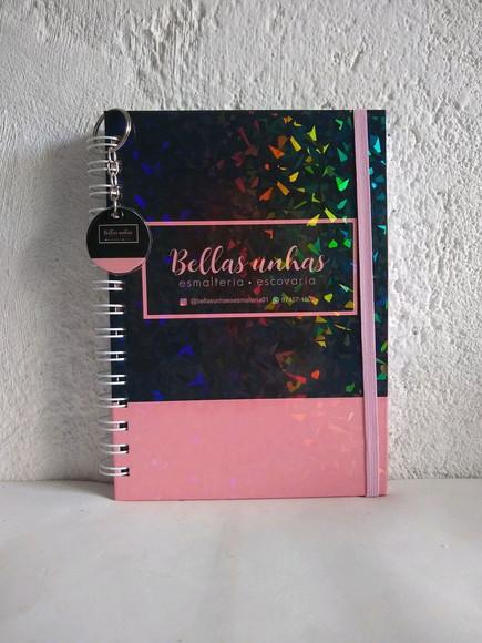 Caderno de controle de pacote + contrato mensal Manicure