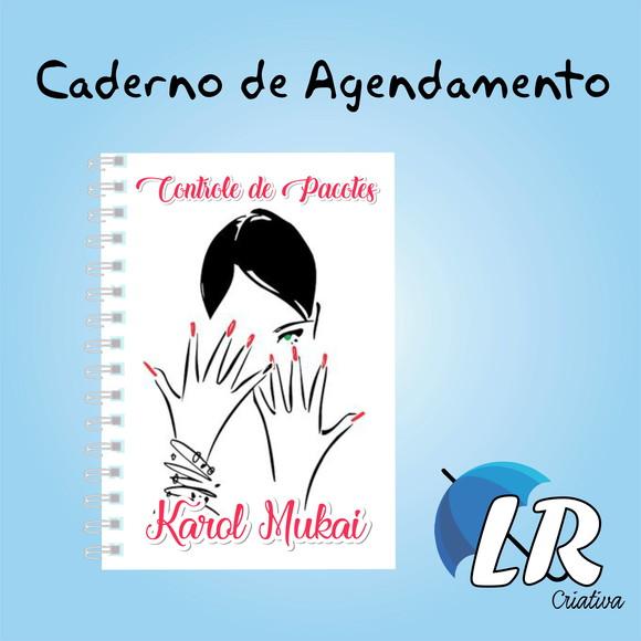 Caderno de controle de pacote + contrato mensal Manicure