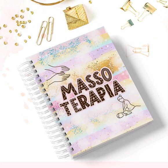 Caderno de controle de pacote + contrato mensal Massagista