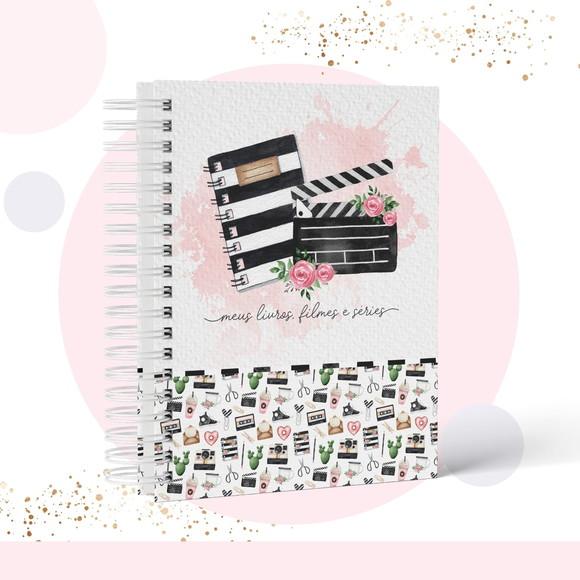 Caderno de Livros Filmes e Séries