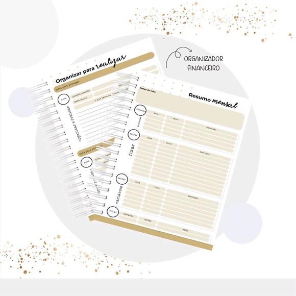 Caderno de Organização Financeiro masculino