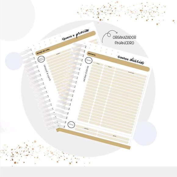 Caderno de Organização Financeiro masculino