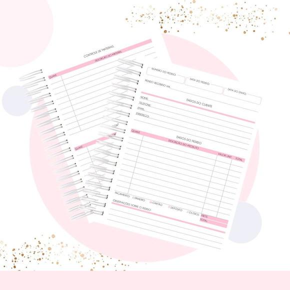 Caderno de pedidos Feminino e Masculino