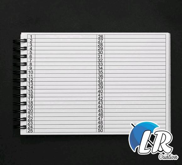Caderno de rifas