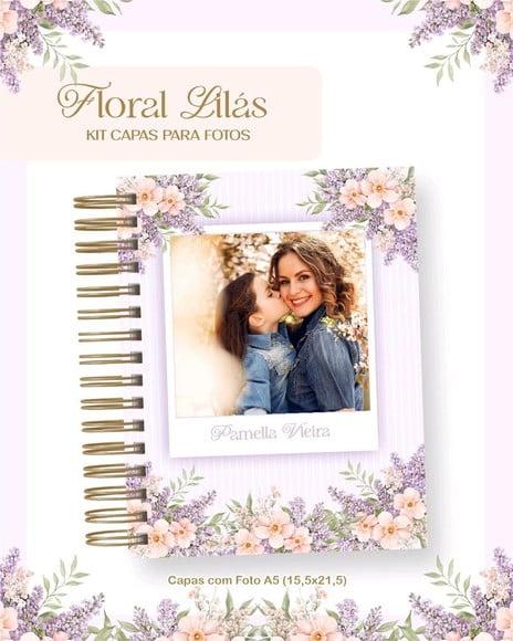 Caderno Pautado Personalizado com Foto Edição Dia das Mães