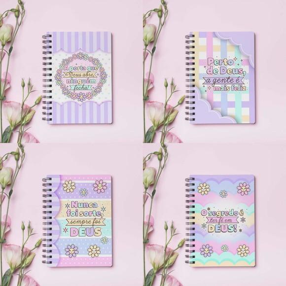 Caderno Pautado Versículo Fofo