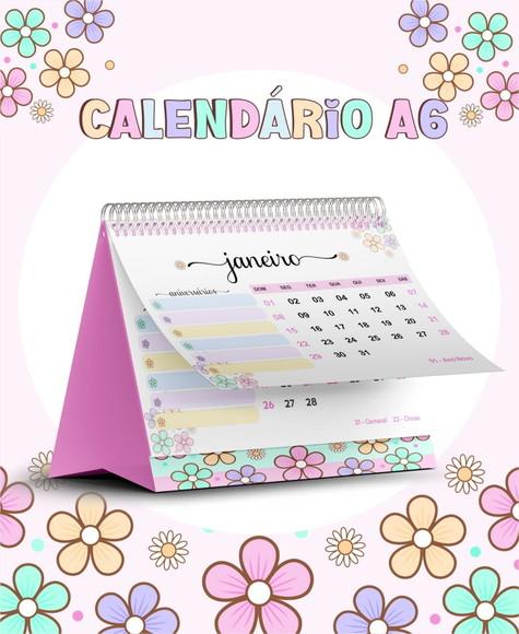Calendário de Mesa Fofo 2023