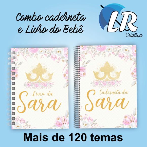 Combo Livro do Bebê e Caderneta de Saúde Básica para Menina