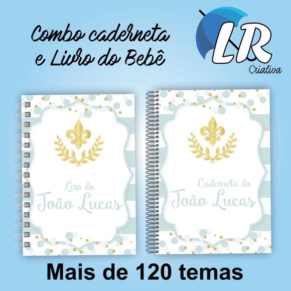 Combo Livro do Bebê e Caderneta de Saúde Básica para Menino