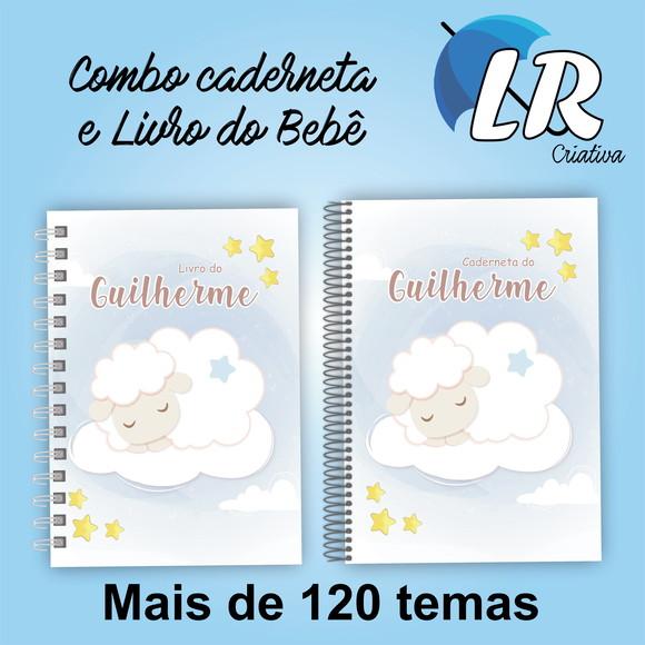 Combo Livro do Bebê e Caderneta de Saúde Básica para Menino