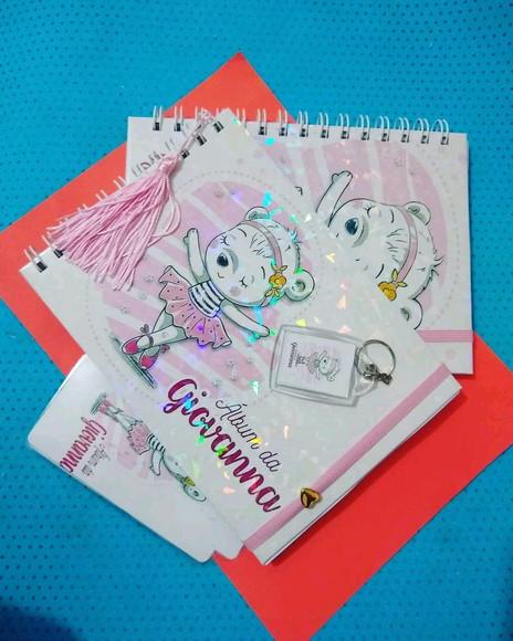 Combo Meu Álbum Primeiro do Bebê Mais Caderneta para Menino