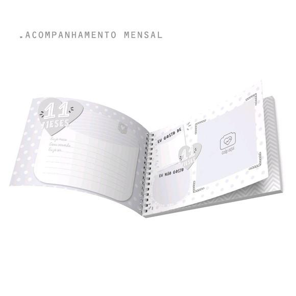 Combo Meu Álbum Primeiro do Bebê Mais Caderneta para Menino