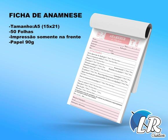 Ficha de Anamnese Depilação