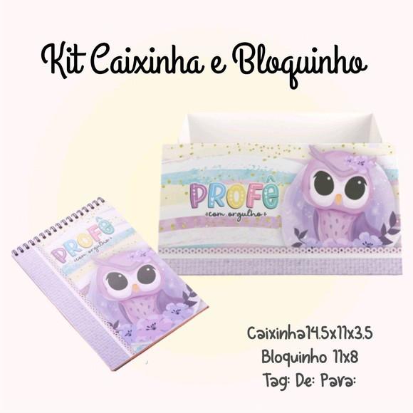 Kit caixinha e bloquinho dia dos professores