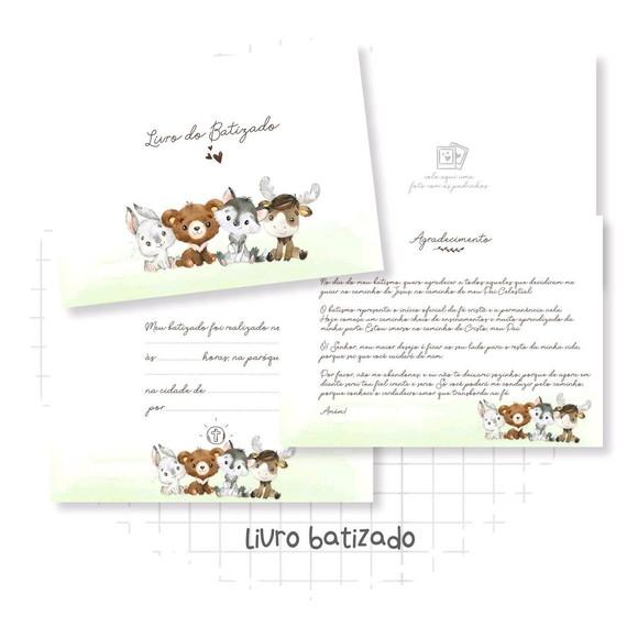 Livro de batizado safari