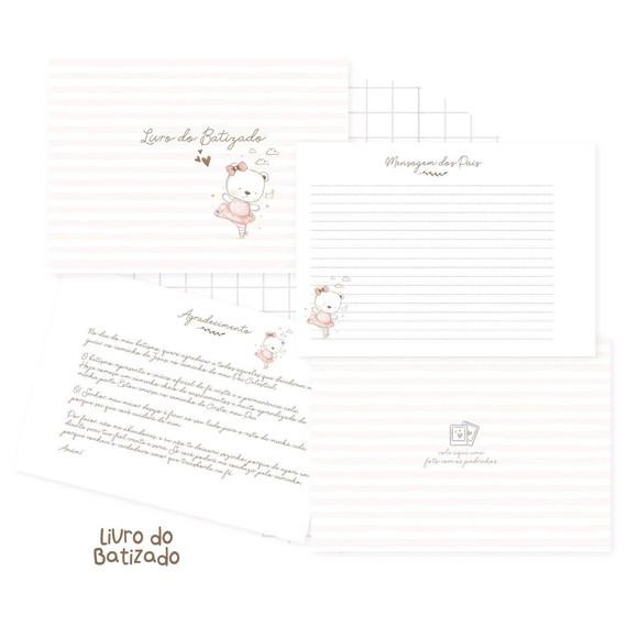 Livro de batizado ursinha