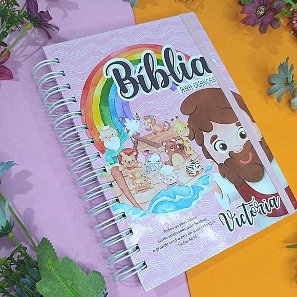 Livro de História da Bíblia Ilustrada Personalizada