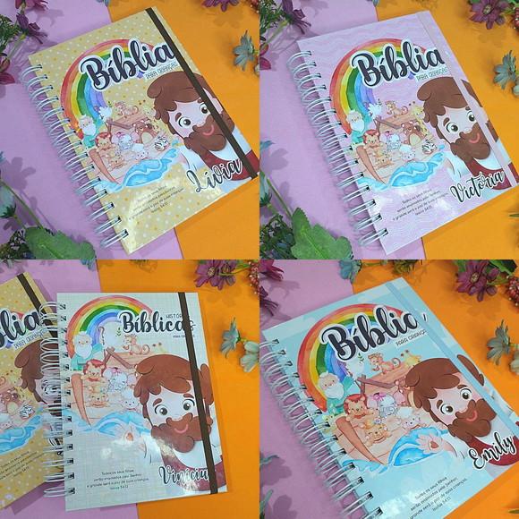 Livro de História da Bíblia Ilustrada Personalizada