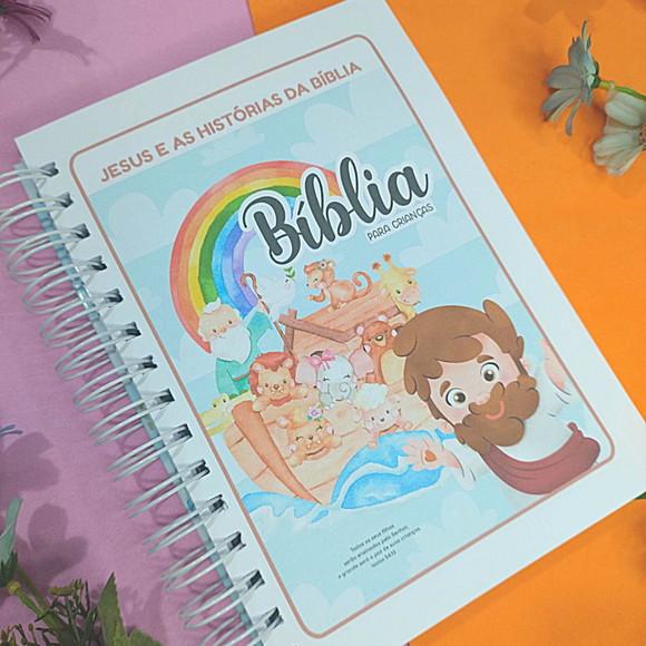Livro de História da Bíblia Ilustrada Personalizada