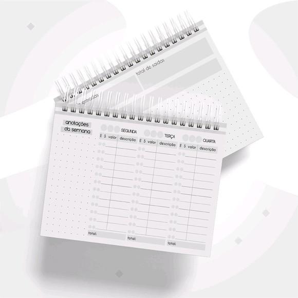 Mini Controle financeiro semana Masculino