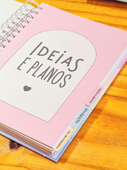 Planner Emprensa Candy Com Abas Na Divisórias