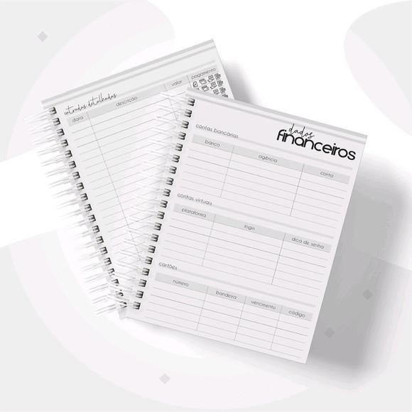 Planner financeiro para empresa Masculino