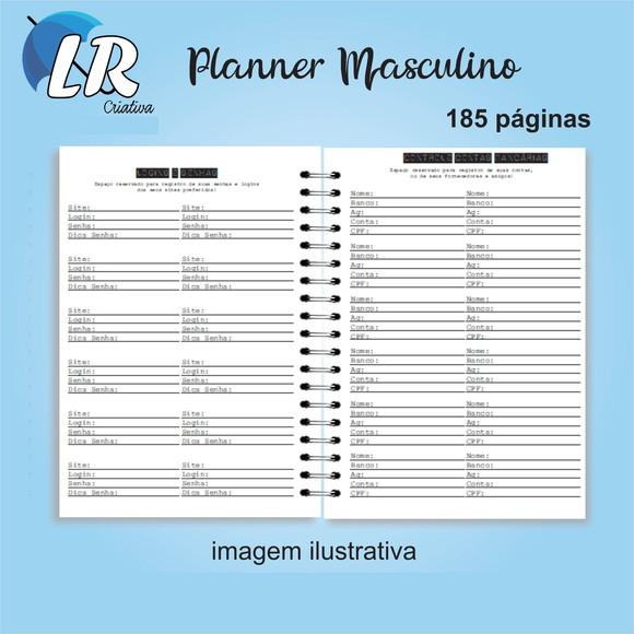 Planner Masculino Permanente