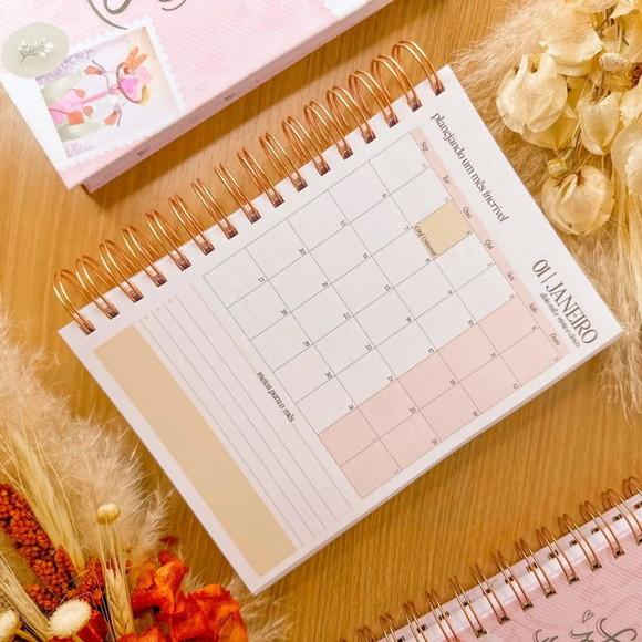 Planner Self Love 2025 com Abas na Divisórias