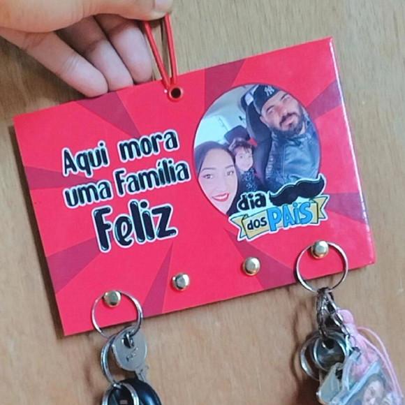 Porta Chaves Personalizado Dia dos Pais