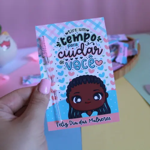 20 Cards com Escovinha Dia Internacional da Mulher