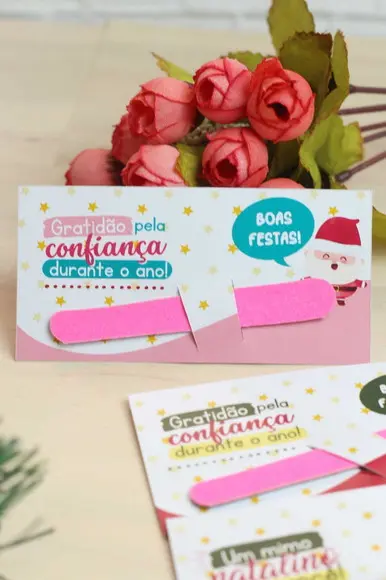 20 Cards com Lixa Natal