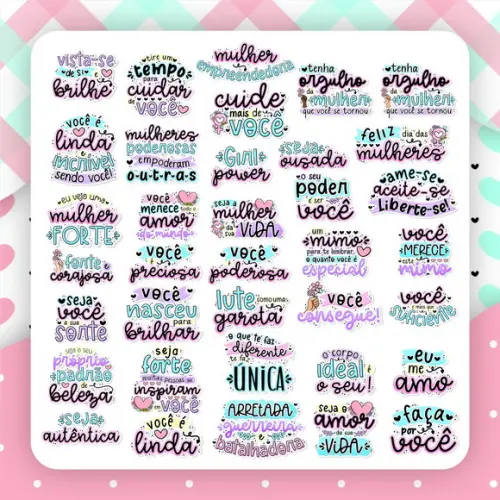 20 Chaveiro Acrilico 3x4 Dia Internacional da Mulher