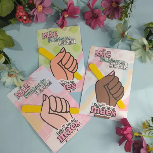 20 Lembrancinhas Cards com Lixa Dia das Mães