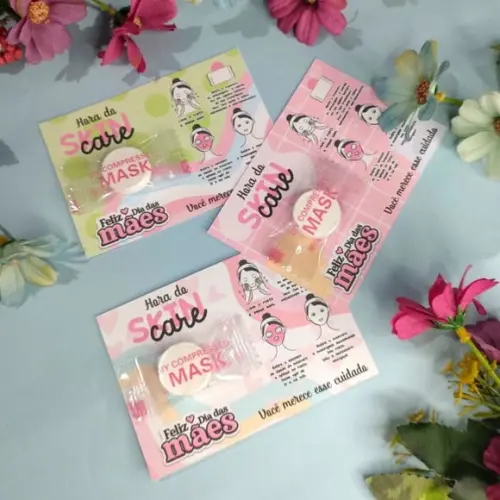20 Lembrancinhas Dia das Mães Máscara Skin Care