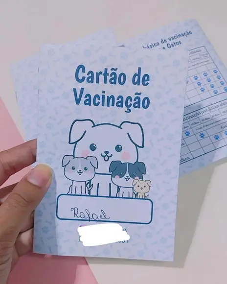 50 Livrinho de Vacina Pet 10x15