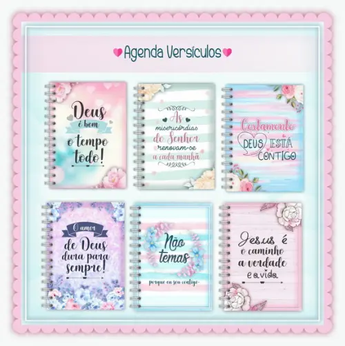 Agenda Com Versiculos Nas Páginas Permanente