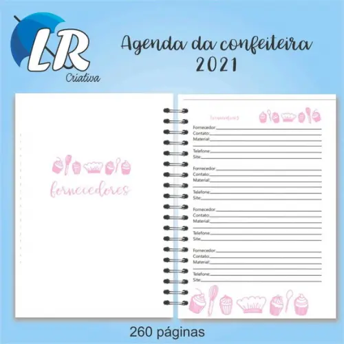 Agenda da confeiteira