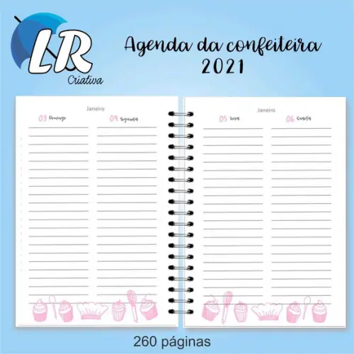 Agenda da confeiteira
