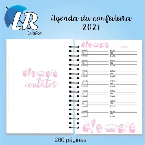 Agenda da confeiteira