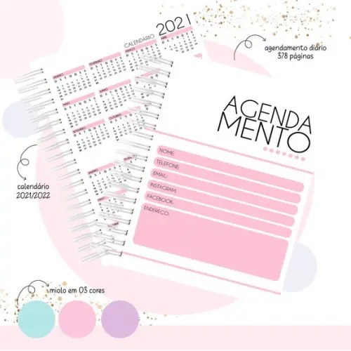 Agenda de agendamentos Feminino e Masculino